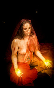 Fire, the source of all life. Model: Lisa Body paint: Laurel