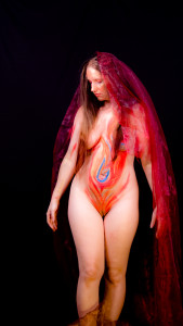 Fire, the source of all life. Model: Lisa Body paint: Laurel