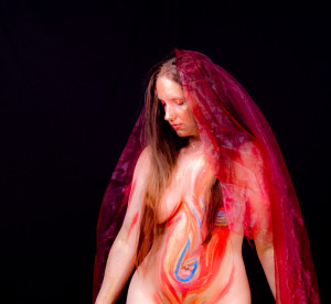 Fire, the source of all life. Model: Lisa Body paint: Laurel