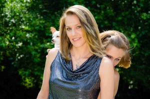 Kerstin photobombing her mom.