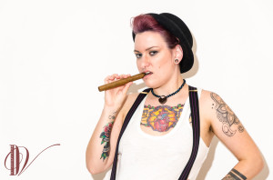 Bettie N Love - Genderqueer - Sleazy Drag King shoot.